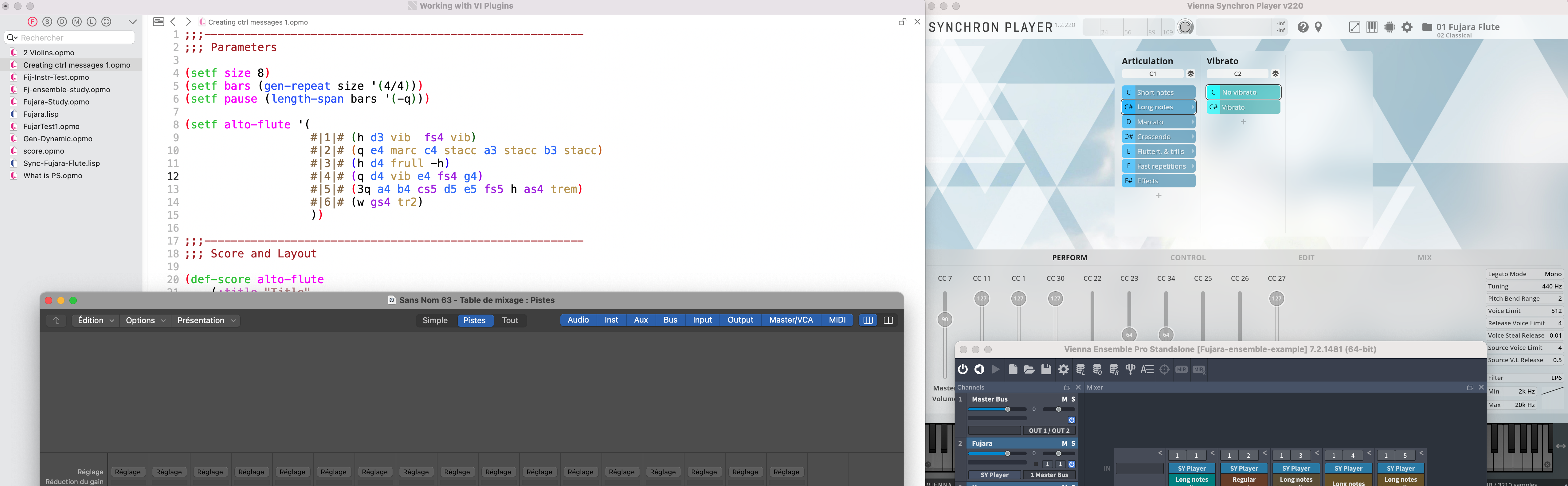 Designing sound sets and instruments sets – Working with VI plugins with Opusmodus (level 2)